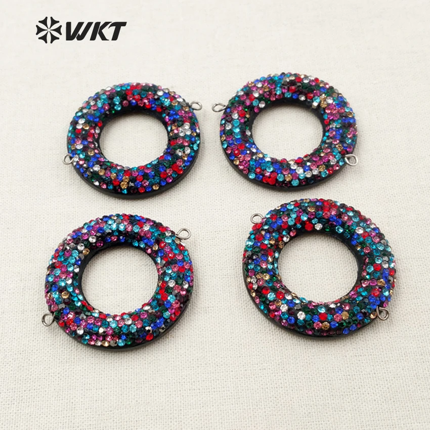 NP343 WKT In Stock ! Colorful Bright Rhinestone Pave Beads Connector With Two Hook Big Circle Shape Connector About 38mm 
NP343 WKT In Stock ! Colorful Bright Rhinestone Pave Beads Connector With Two Hook Big Circle Shape Connector About 38mm