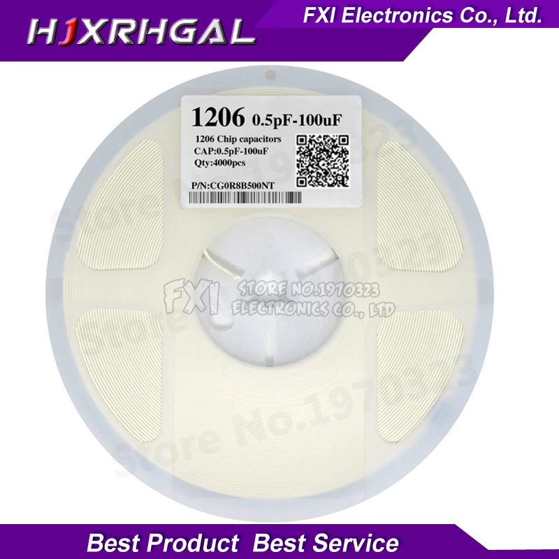 1reel 4000pcs 1206 50V SMD Thick Film hjxrhgal Chip Multilayer Ceramic Capacitor 0.5pF-100uF 10NF 100NF 1UF 2.2UF 4.7UF 10UF 1PF
1reel 4000pcs 1206 50V SMD Thick Film hjxrhgal Chip Multilayer Ceramic Capacitor 0.5pF-100uF 10NF 100NF 1UF 2.2UF 4.7UF 10UF 1PF