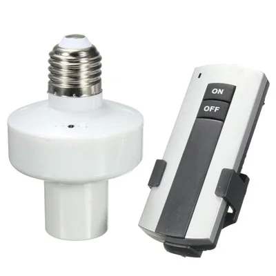 Wholesale Durable E27 Screw Wireless Remote Control Light Lamp Bulb Holder Cap Socket Switch New On Off #LRT15448# 1PCS/LOT
Wholesale Durable E27 Screw Wireless Remote Control Light Lamp Bulb Holder Cap Socket Switch New On Off #LRT15448# 1PCS/LOT