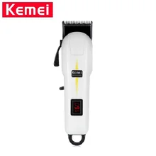 Kemei KM 809A водостойкая машинка для стрижки волос Уход ЖК дисплей