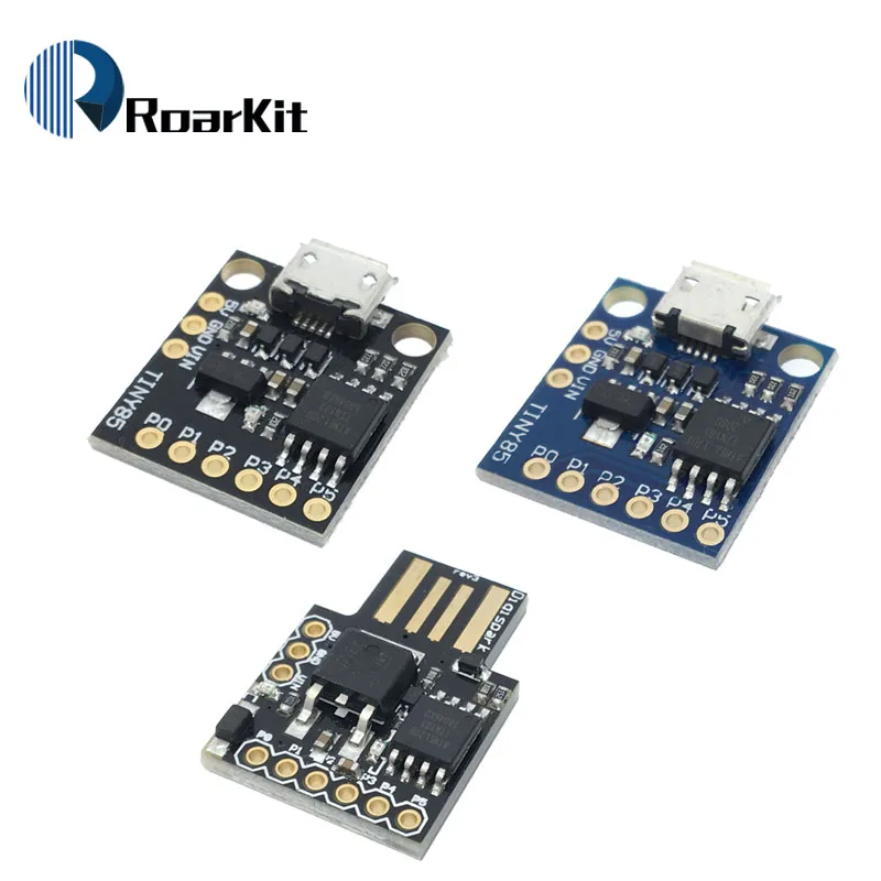 Digispark kickstarter miniature minimal Development Board ATTINY85 Module for Arduino usb ATtiny13A/ATtiny25/ATtiny45 connector
Digispark kickstarter miniature minimal Development Board ATTINY85 Module for Arduino usb ATtiny13A/ATtiny25/ATtiny45 connector