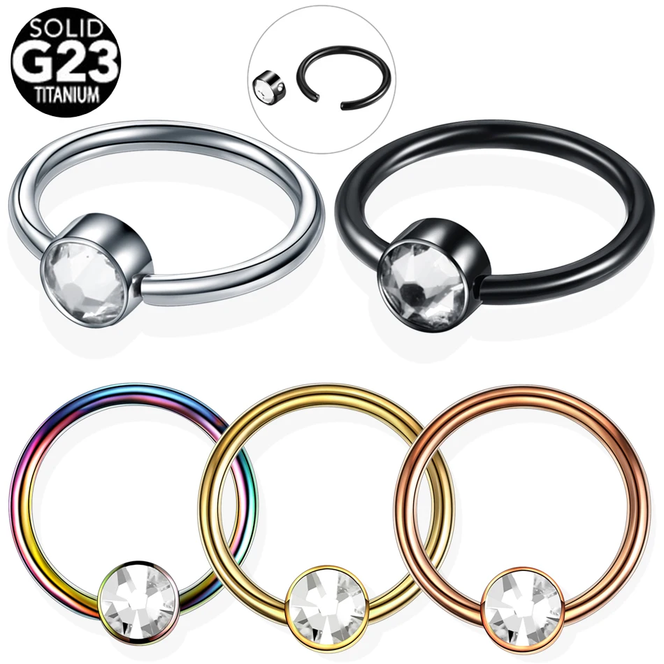 1PC G23 Titanium with Flat Gem CBR Ball BCR Helix Piercing Septum Piercing Nose Rings Labret Lip Rings Piercing Body Jewelry 16G
1PC G23 Titanium with Flat Gem CBR Ball BCR Helix Piercing Septum Piercing Nose Rings Labret Lip Rings Piercing Body Jewelry 16G