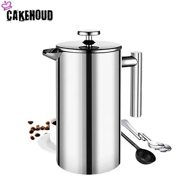 CAKEHOUD Household Double-layer Stainless Steel French Press Coffee Pot Press Insulation Pot 1000ml Large Capacity Coffee Tool
CAKEHOUD Household Double-layer Stainless Steel French Press Coffee Pot Press Insulation Pot 1000ml Large Capacity Coffee Tool