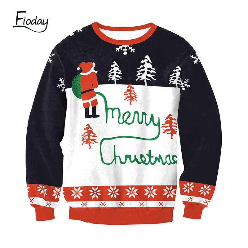Fioday 2018 Autumn Winter New Fashion Christmas Print Sweatshirt Long Sleeve Casual Hoodies Women Pullover Female Tracksuit
Fioday 2018 Autumn Winter New Fashion Christmas Print Sweatshirt Long Sleeve Casual Hoodies Women Pullover Female Tracksuit