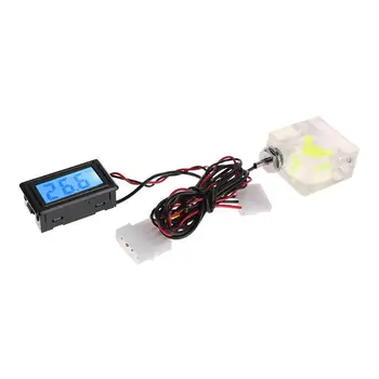 LED Digital Thermometer 3 Way Flow Meter with G1/4 Fitting Connector for Computer PC Water Cooling Liquid System
LED Digital Thermometer 3 Way Flow Meter with G1/4 Fitting Connector for Computer PC Water Cooling Liquid System