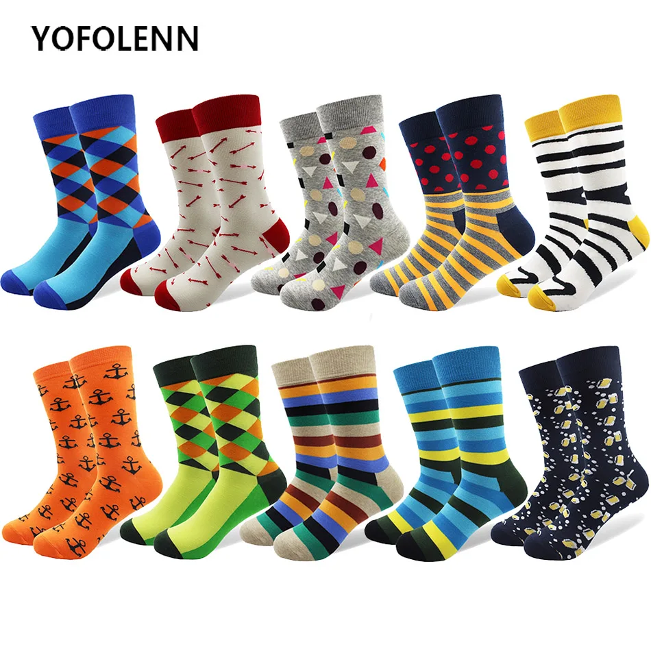 10 pairs/lot Funny Men's Colorful Combed Cotton Novelty Socks Zebra Casual Crew Socks Bright Crazy Party Dress Socks for Gift
10 pairs/lot Funny Men's Colorful Combed Cotton Novelty Socks Zebra Casual Crew Socks Bright Crazy Party Dress Socks for Gift