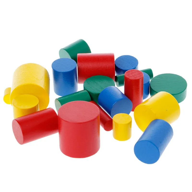 20pcs/set Montessori Infant Toys Preschool Learning Educational Math Toys For Toddlers Montessori Cylinder Blocks
20pcs/set Montessori Infant Toys Preschool Learning Educational Math Toys For Toddlers Montessori Cylinder Blocks