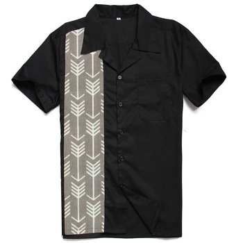 Arrow Pattern Shirt Vintage Print Hiphop Clothes Men Rockabilly Club Charley Harper Inspired Panel Shirts
Arrow Pattern Shirt Vintage Print Hiphop Clothes Men Rockabilly Club Charley Harper Inspired Panel Shirts