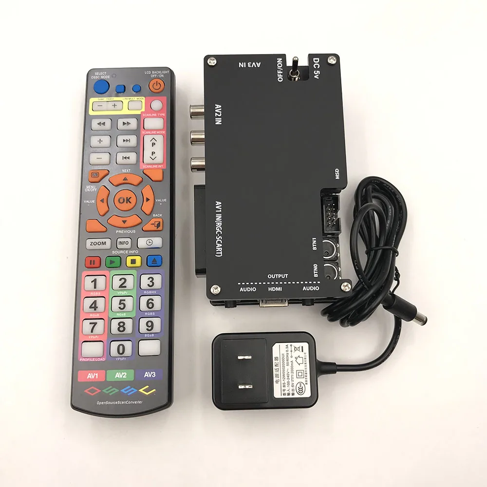 Для OSSC SCART компонент VGA в HDMI открытое освещение для ретро игр|Запасные части| |
