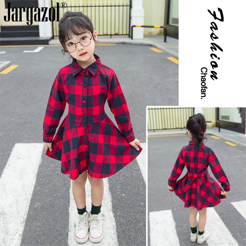 Baby Girls Dress Long Sleeve Fashion Plaid Kids Clothing for Children Clothing Cotton Spring Dress Children Outfits New Brand
Baby Girls Dress Long Sleeve Fashion Plaid Kids Clothing for Children Clothing Cotton Spring Dress Children Outfits New Brand