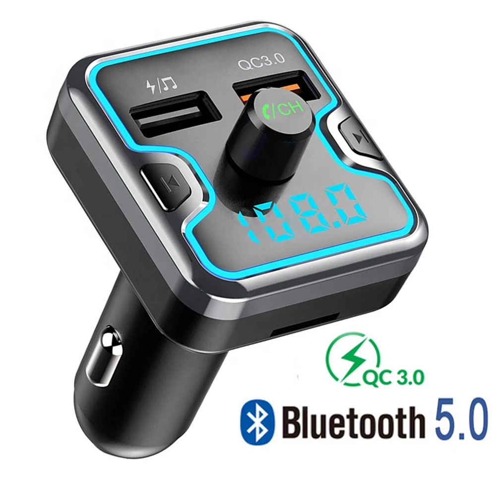 JINSERTA 2019 Bluetooth 5.0 FM transmitter Car Kit Handsfree Wireless QC3.0 Quick Charge Dual USB Charger LCD TF Card MP3 Player
JINSERTA 2019 Bluetooth 5.0 FM transmitter Car Kit Handsfree Wireless QC3.0 Quick Charge Dual USB Charger LCD TF Card MP3 Player