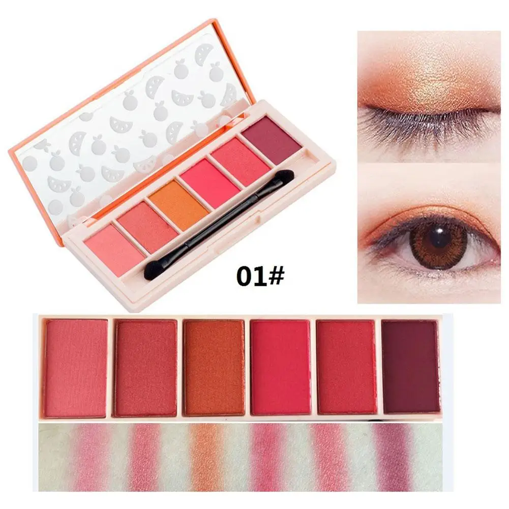 6 Colors Pearl Matte Eye Shadow Shimmer&Matte Eyeshadow Palette Orange Color Eye Shadow Pallete Set Eyeshadow Compact A3
6 Colors Pearl Matte Eye Shadow Shimmer&Matte Eyeshadow Palette Orange Color Eye Shadow Pallete Set Eyeshadow Compact A3