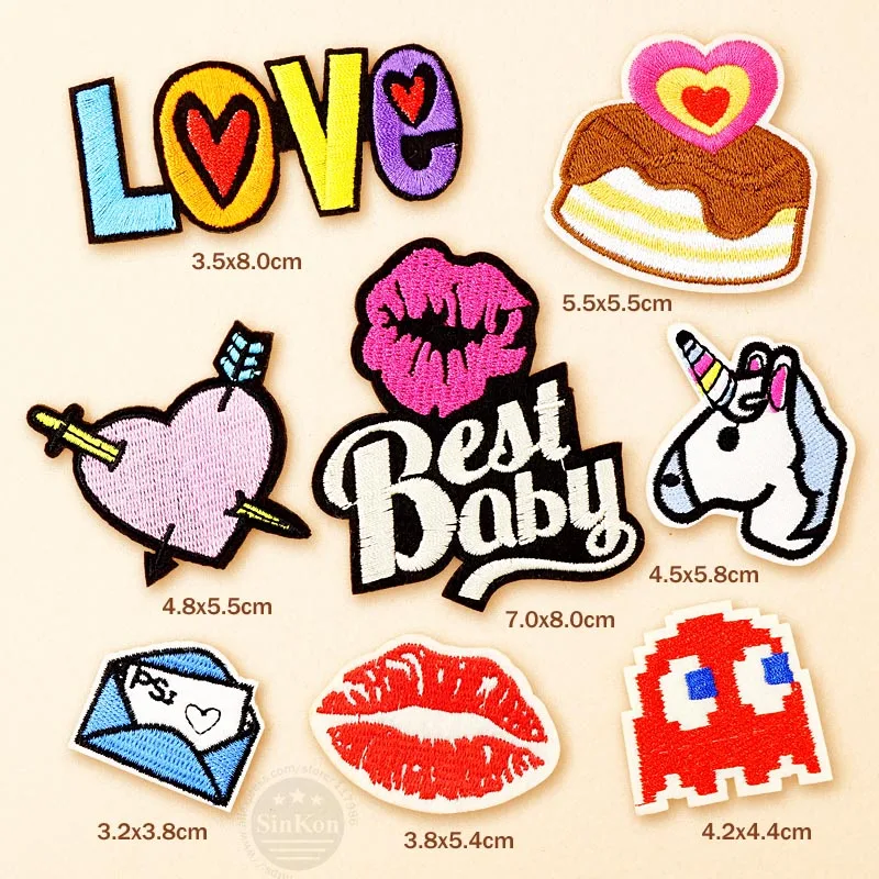 8pcs/lot BEST BABY LOVE DIY Cartoon Patch Badges Clothe Embroidery Applique Ironing Clothing Sewing Supplies Decorative
8pcs/lot BEST BABY LOVE DIY Cartoon Patch Badges Clothe Embroidery Applique Ironing Clothing Sewing Supplies Decorative