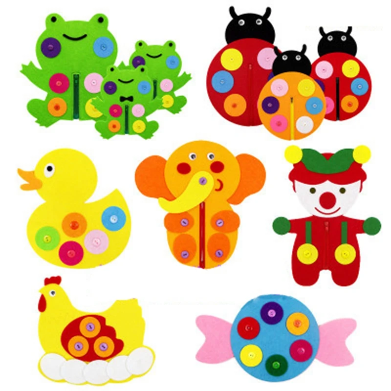 DIY Forest Animal Theme Button Zipper Felt Cutting Felt Material DIY Package Handmade Non-Woven Educational Toys For Children
DIY Forest Animal Theme Button Zipper Felt Cutting Felt Material DIY Package Handmade Non-Woven Educational Toys For Children