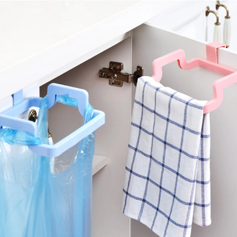 Фото New Hot Sale Hanging Kitchen Convenient Cupboard Door Back Style Stand Trash Garbage Bags Storage Rack #232367 | Дом и сад