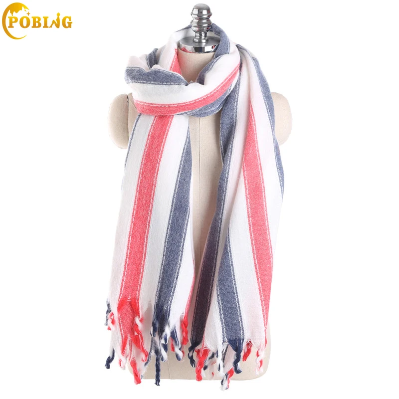 POBING New za Winter Scarf Women Patchwork Striped Cashmere Scarves Basic Acrylic Wram Shawls Wrap Female Blanket Tassel Scarf
POBING New za Winter Scarf Women Patchwork Striped Cashmere Scarves Basic Acrylic Wram Shawls Wrap Female Blanket Tassel Scarf