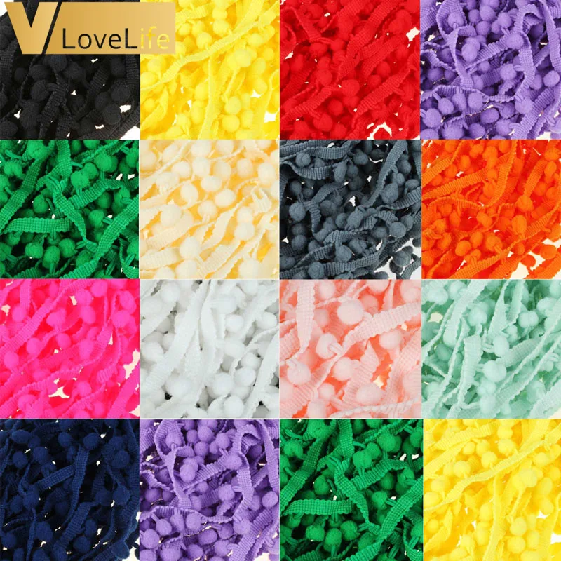Lace Fabric 10 yard 1cm Sewing Accessories Pompom Trim Pom Pom Decoration Tassel Ball Fringe Ribbon DIY Material Apparel
Lace Fabric 10 yard 1cm Sewing Accessories Pompom Trim Pom Pom Decoration Tassel Ball Fringe Ribbon DIY Material Apparel