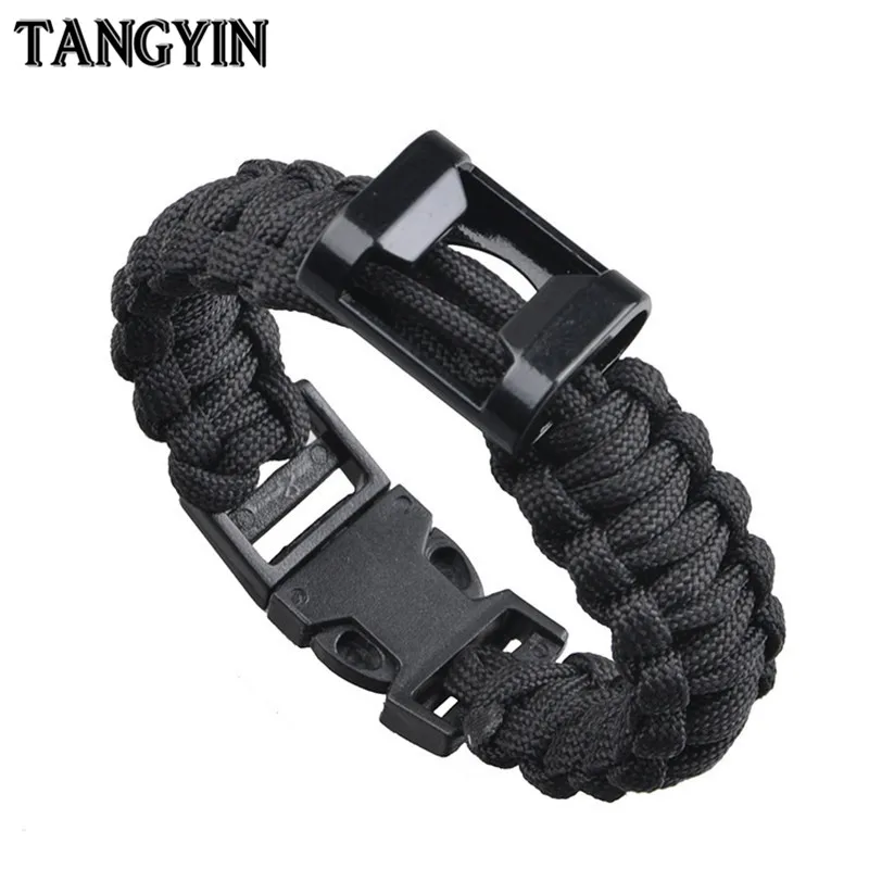 TANGYIN New Outdoor Survival Bracelet Men Bracelet Black Army Green Seven-core Umbrella Rope Multi-function Opener Bracelet Gift
TANGYIN New Outdoor Survival Bracelet Men Bracelet Black Army Green Seven-core Umbrella Rope Multi-function Opener Bracelet Gift