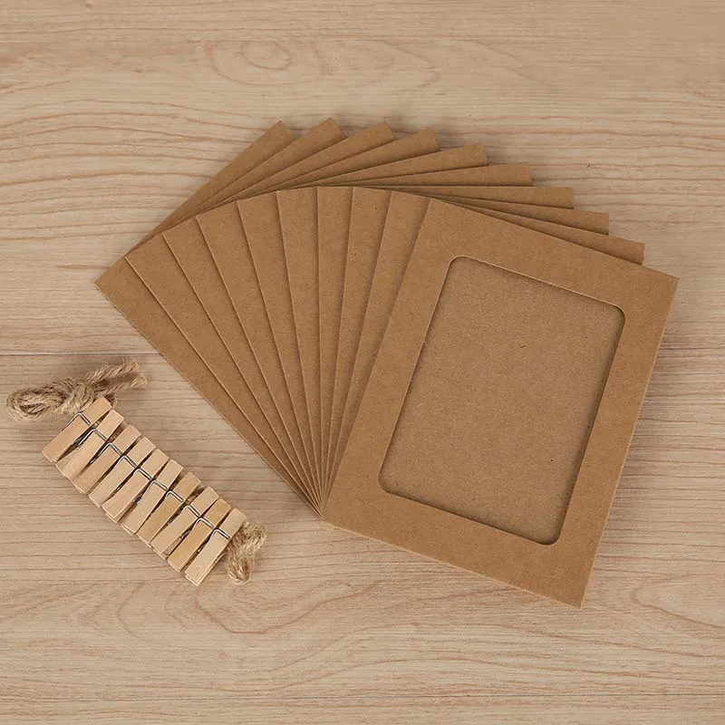 10pcs Combination Paper Photo Frame with Clips and 2 m Rope 6/7 inch Photo Wall Hanging Picture DIY Home Decoration Photo Album
10pcs Combination Paper Photo Frame with Clips and 2 m Rope 6/7 inch Photo Wall Hanging Picture DIY Home Decoration Photo Album