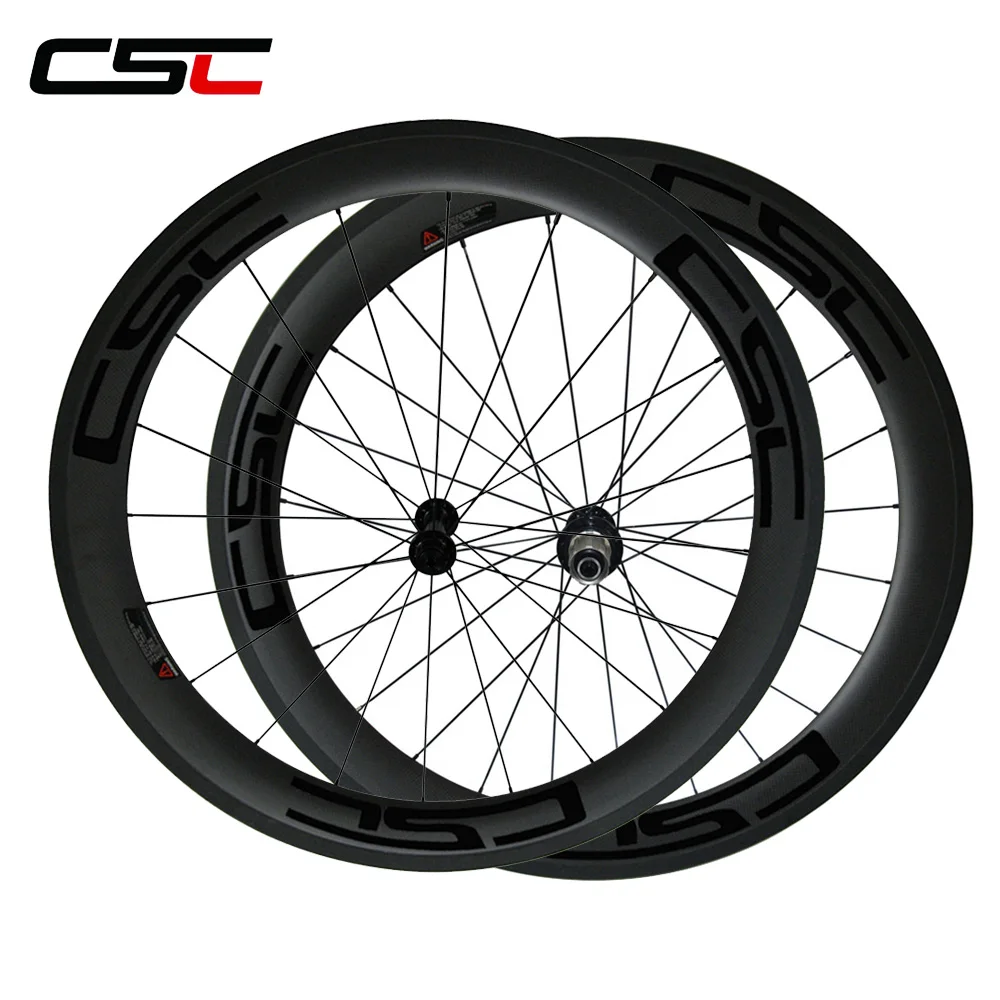 CSC U shape 60mm tubular wheels depth 25mm with Carbon fiber bicycle wheels with Powerway R13 hub sapim cx ray pillar 1420
CSC U shape 60mm tubular wheels depth 25mm with Carbon fiber bicycle wheels with Powerway R13 hub sapim cx ray pillar 1420