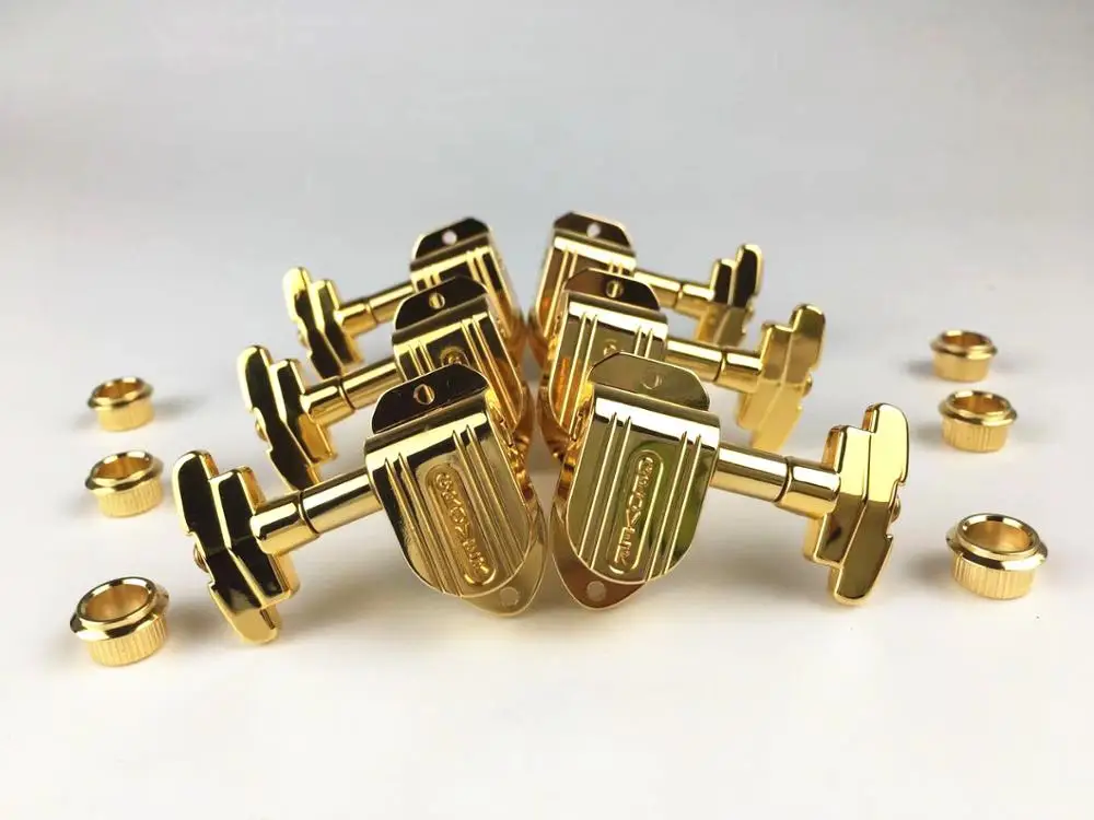 Tuners Tuning Keys Pegs for Acoustic Guitar,Golded hardware,150 Series 150G Guitar Tuners 3+3 Guitar Tuning Keys
Tuners Tuning Keys Pegs for Acoustic Guitar,Golded hardware,150 Series 150G Guitar Tuners 3+3 Guitar Tuning Keys