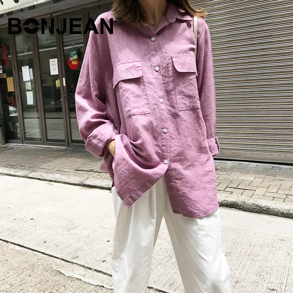 100% Cotton Shirt Chemisier Femme Purple Black Blouse Women Long Sleeve Korean Blouse Spring Streetwear Blusas Mujer Tops Z260
100% Cotton Shirt Chemisier Femme Purple Black Blouse Women Long Sleeve Korean Blouse Spring Streetwear Blusas Mujer Tops Z260