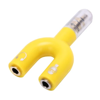 Headset Adapter Kit U Shape 3.5mm Jack Y Splitter For Audio Headphone Mic For Mp3 Phone Earphone Accessories Top Quality
Headset Adapter Kit U Shape 3.5mm Jack Y Splitter For Audio Headphone Mic For Mp3 Phone Earphone Accessories Top Quality