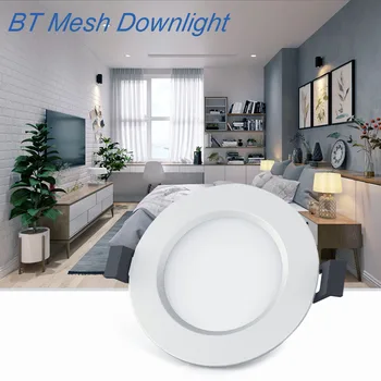 Smart Bulb Bluetooth Mesh Downlight LED Magic 4.5W RGBWW led recessed lighting fixtures Lamp Dimmable Light for Android IOS
Smart Bulb Bluetooth Mesh Downlight LED Magic 4.5W RGBWW led recessed lighting fixtures Lamp Dimmable Light for Android IOS