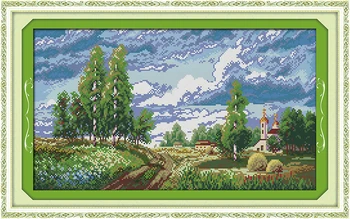 The spring field Cotton scenery home decor Cross Stitch kits 14ct white 11ct print embroidery DIY handmade needlework wall
The spring field Cotton scenery home decor Cross Stitch kits 14ct white 11ct print embroidery DIY handmade needlework wall