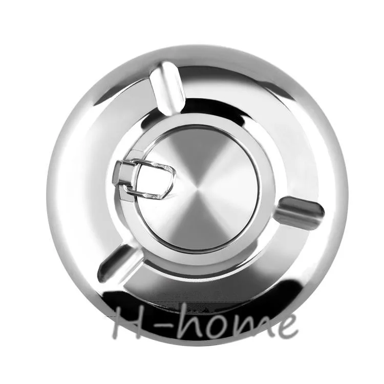 

Louisville drum - type stainless steel ashtray Creative continental windproof ashtray Automotive ashtray with lid free shipping