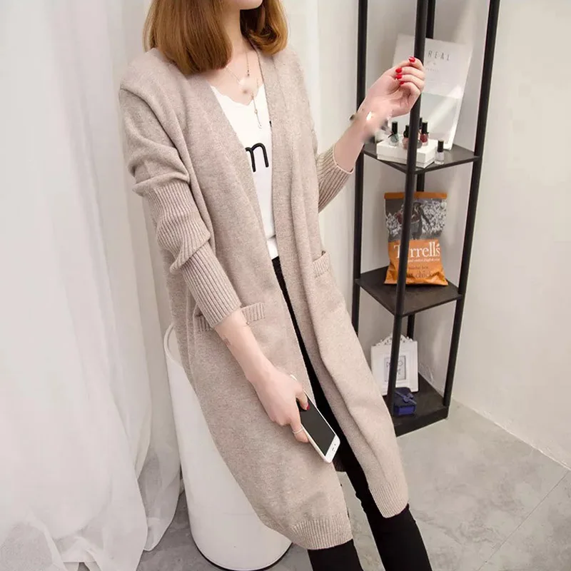 Long Cardigan Female 2019 Fashion Spring Autumn Long Sleeve Tricot Cardigan Women Sweater Knitted Tops Coat with Pockets s-xl
Long Cardigan Female 2019 Fashion Spring Autumn Long Sleeve Tricot Cardigan Women Sweater Knitted Tops Coat with Pockets s-xl