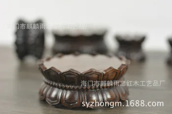 Redwood crafts Buddha Stand * * * Guanyin Lotus circular base fine ebony wood pedestal base
Redwood crafts Buddha Stand * * * Guanyin Lotus circular base fine ebony wood pedestal base