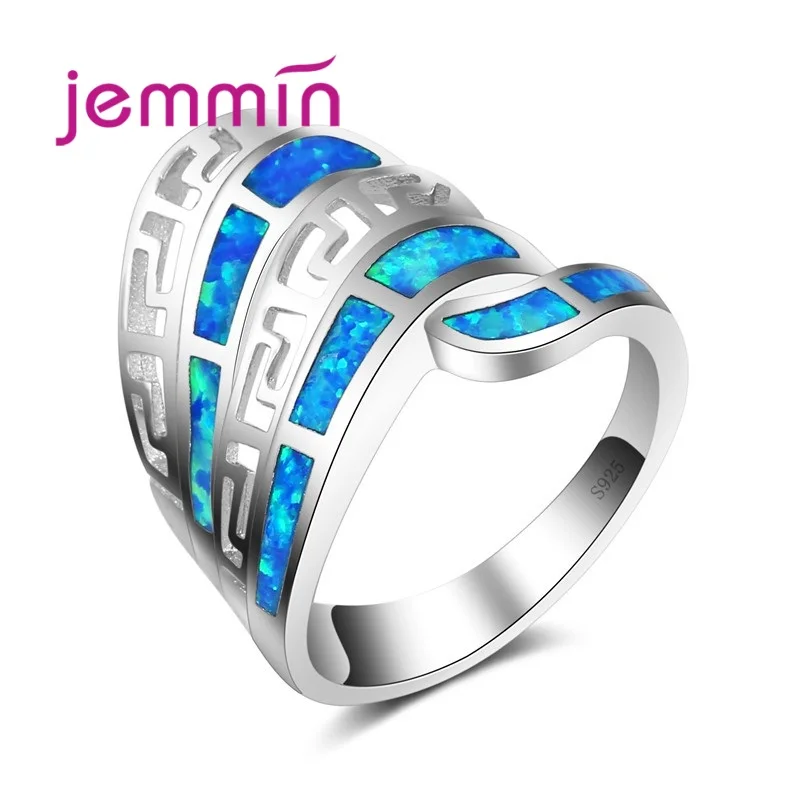 Jemmin Big Exaggerated Geometic Silver Ring Sparkly Color Opal Crystal Stone with 925 Brand Women Femme Engagement Best Gift
Jemmin Big Exaggerated Geometic Silver Ring Sparkly Color Opal Crystal Stone with 925 Brand Women Femme Engagement Best Gift