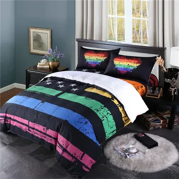3Pcs Colorful American Flag Bedding Set Heart Striped Patchwork Duvet Cover Set Pillowcase Luxury Polyester bed Cover D40
3Pcs Colorful American Flag Bedding Set Heart Striped Patchwork Duvet Cover Set Pillowcase Luxury Polyester bed Cover D40