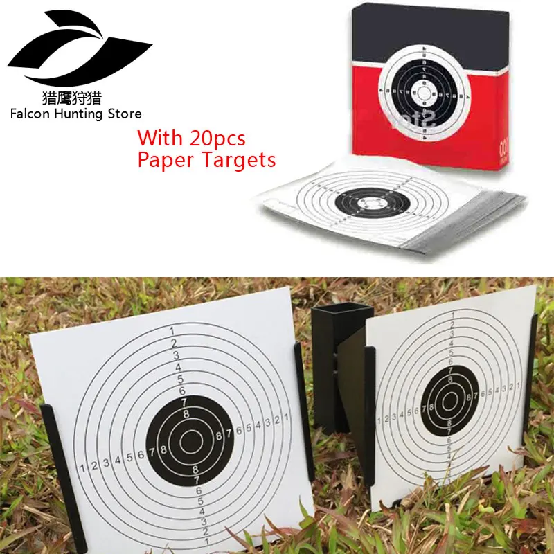 Paintball and BB Gun Shooting Airgun Target & Cone-shaped Black Pellet Trap W. 20 Pcs Paper Targets
Paintball and BB Gun Shooting Airgun Target & Cone-shaped Black Pellet Trap W. 20 Pcs Paper Targets
