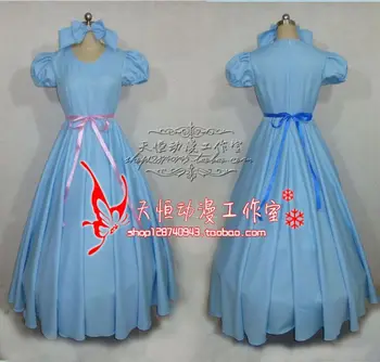 Free Shipping High quality blue Peter pan Wendy Costume Cosplay for women dress with hairbow
Free Shipping High quality blue Peter pan Wendy Costume Cosplay for women dress with hairbow