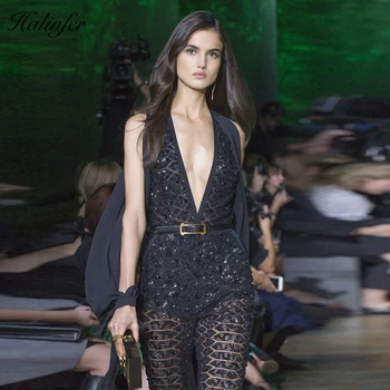 Halinfer 2018 New summer women jumpsuits sexy bodycon sleeveless button bandage jumpsuits evening party black jumpsuit vestidos
Halinfer 2018 New summer women jumpsuits sexy bodycon sleeveless button bandage jumpsuits evening party black jumpsuit vestidos