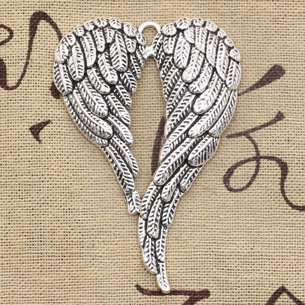 3pcs Charms angel wings 67x42mm Antique Silver Bronze Plated Pendants Making DIY Handmade Tibetan Silver Bronze Jewelry
3pcs Charms angel wings 67x42mm Antique Silver Bronze Plated Pendants Making DIY Handmade Tibetan Silver Bronze Jewelry
