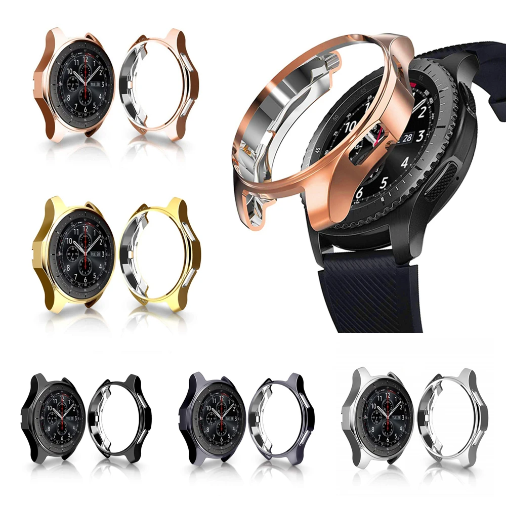 TPU Plating Protective Shell For Samsung Galaxy Watch 46mm Bezel Case Protector Frame For Galaxy Smart Watch 42mm Accessories
TPU Plating Protective Shell For Samsung Galaxy Watch 46mm Bezel Case Protector Frame For Galaxy Smart Watch 42mm Accessories