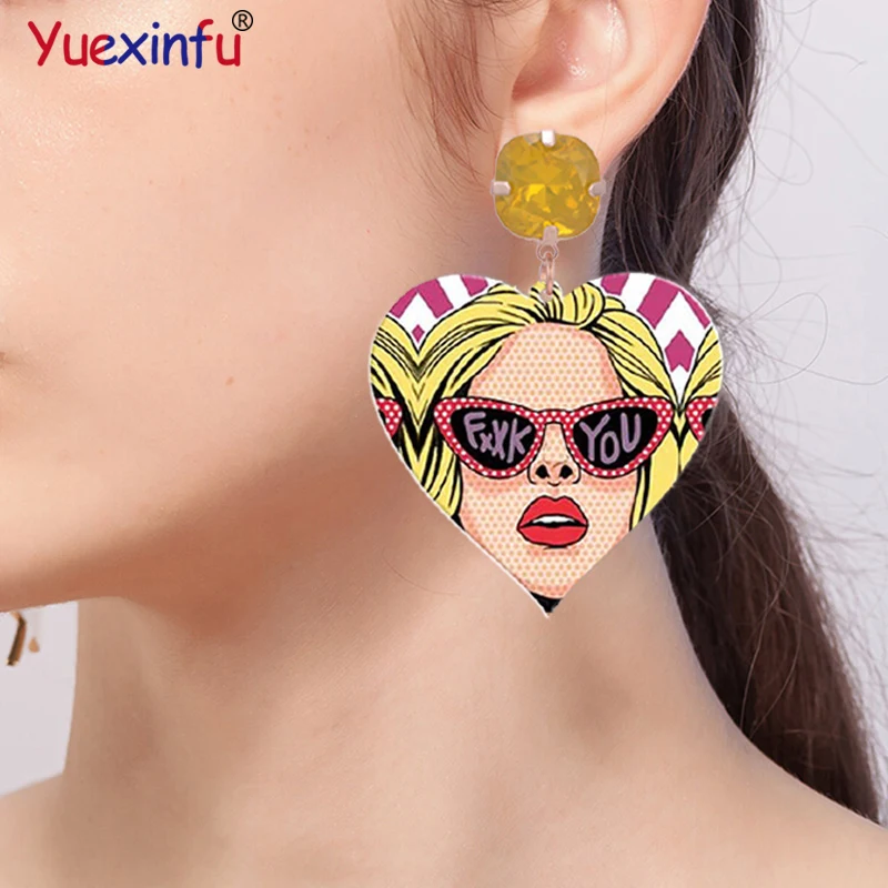 Yuexinfu New Heart Drop Earrings For Women Crystal Geometric Rock Fashion Resin Statement Earrings Wedding Pink Boho Jewelry Hot
Yuexinfu New Heart Drop Earrings For Women Crystal Geometric Rock Fashion Resin Statement Earrings Wedding Pink Boho Jewelry Hot