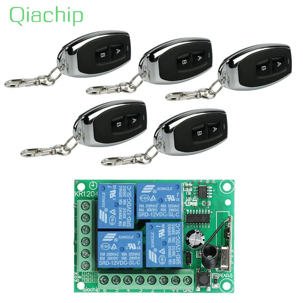 QIACHIP 5pcs RF 433 Mhz Remote Controls 433Mhz Wireless Remote Control Switch AC 250V 110V 220V 2CH Relay Receiver Module D
QIACHIP 5pcs RF 433 Mhz Remote Controls 433Mhz Wireless Remote Control Switch AC 250V 110V 220V 2CH Relay Receiver Module D