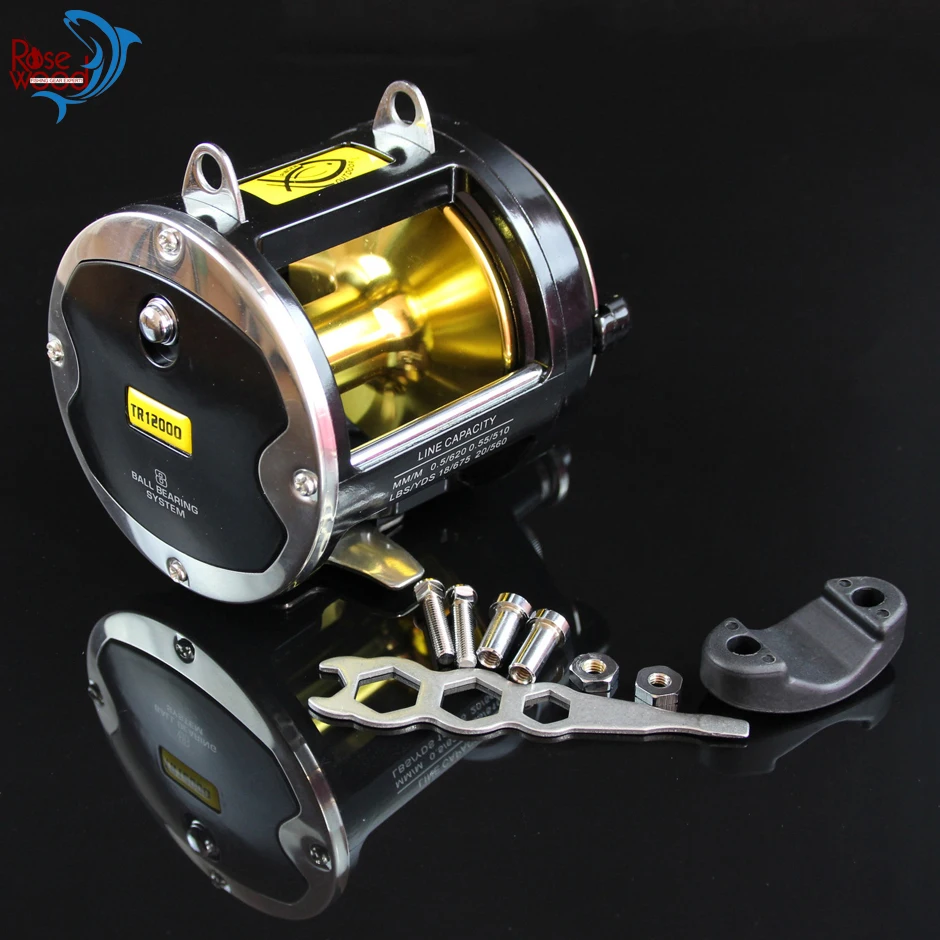 Max Drag 25kg Saltwater Trolling Reel, 3.4:1 8BB Black Right Hand Sea Fishing Reel Offshore Heavy Duty Lever Drag Casting Reel 
Max Drag 25kg Saltwater Trolling Reel, 3.4:1 8BB Black Right Hand Sea Fishing Reel Offshore Heavy Duty Lever Drag Casting Reel