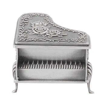 Vintage Jewelry Box Case for Bracelet Necklace Earrings Wedding Ring Jewelry Storage Case Casket Zinc Alloy Piano Shaped Holder
Vintage Jewelry Box Case for Bracelet Necklace Earrings Wedding Ring Jewelry Storage Case Casket Zinc Alloy Piano Shaped Holder