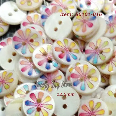 48pcs 12.5mm(20L) 2 holes printed flower freshwater shell shirt buttons for sewing craft decorative accessories
48pcs 12.5mm(20L) 2 holes printed flower freshwater shell shirt buttons for sewing craft decorative accessories
