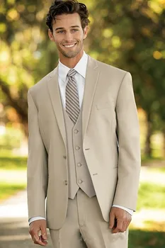 2017 Italy Fashion Man Tuxedos Custom Made Beige Groomsman Suits Men's Beach Vacation Dress Daily Wear (Jacket+Pants+Vest+Tie)
2017 Italy Fashion Man Tuxedos Custom Made Beige Groomsman Suits Men's Beach Vacation Dress Daily Wear (Jacket+Pants+Vest+Tie)