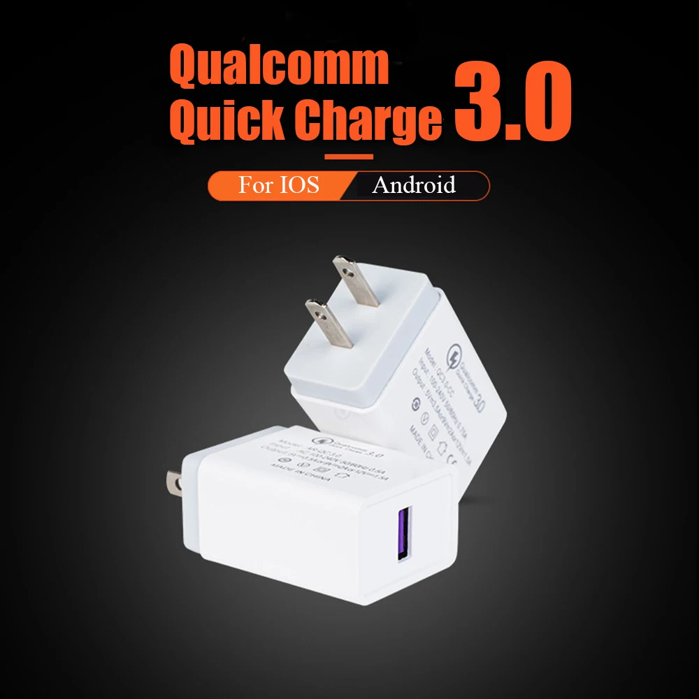 18W US Quick Charge 3.0 Fast Charging QC 3.0 Wall EU Phone USB Charger for iPhone Xiaomi Samsung Huawei 12V 1.5A/9V 2A /5V 3A
18W US Quick Charge 3.0 Fast Charging QC 3.0 Wall EU Phone USB Charger for iPhone Xiaomi Samsung Huawei 12V 1.5A/9V 2A /5V 3A