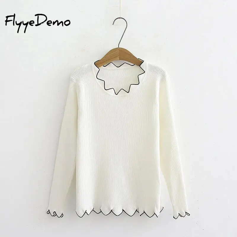 Women Sweater Autumn Warm Pullover Jumper Wave Neck Pull Femme Sweaters Female Pullovers Loose Ladies Knitted Tops Big Size 4XL
Women Sweater Autumn Warm Pullover Jumper Wave Neck Pull Femme Sweaters Female Pullovers Loose Ladies Knitted Tops Big Size 4XL