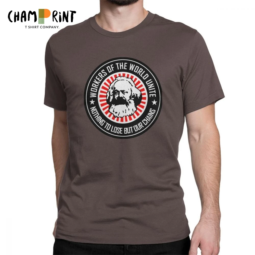 Karl Marx Workers Unite Men's T-Shirts Funny 100% Cotton Tees Short Sleeve Tops Communism Marxism Socialism T Shirt Original
Karl Marx Workers Unite Men's T-Shirts Funny 100% Cotton Tees Short Sleeve Tops Communism Marxism Socialism T Shirt Original