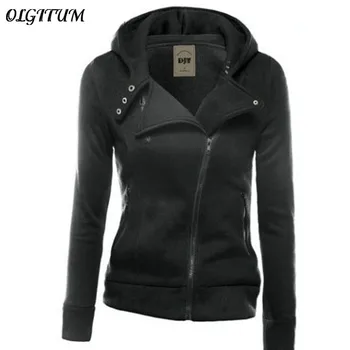 OLGITUM 2019 Women Fashion Leisure Hoodie Pure Color Zipper Hooded Cardigan Autumn Outerwear Long Sleeve Hoodie Coats
OLGITUM 2019 Women Fashion Leisure Hoodie Pure Color Zipper Hooded Cardigan Autumn Outerwear Long Sleeve Hoodie Coats