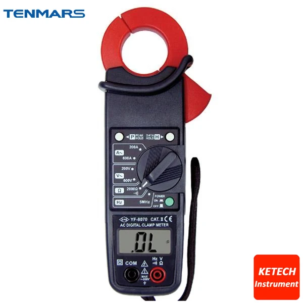 ACV, ACA, Resistance, Freq Tester ,600A AC Clamp Meter YF8070